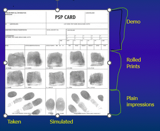 <p>10-Print Fingerprint Card  PSP card what needs to be filled out?</p>