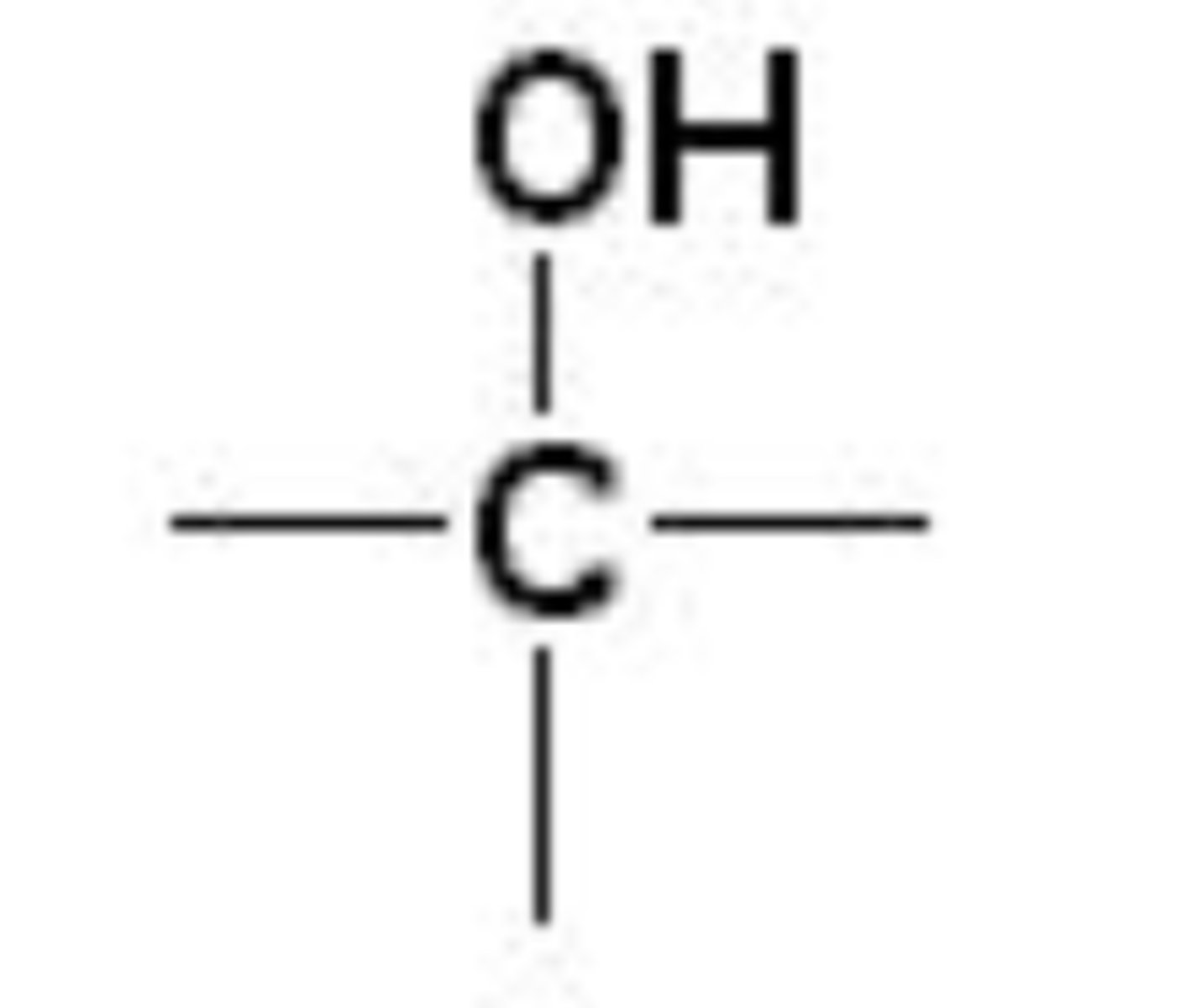 <p>one or more hydroxyl (-OH) groups attached to a carbon of an alkyl group</p>