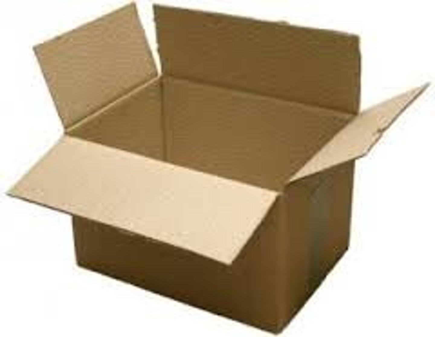 <p>a big cardboard box</p>