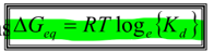 <p>Log Kd will be negative and therefore so will delta G so will be spontaneous</p>