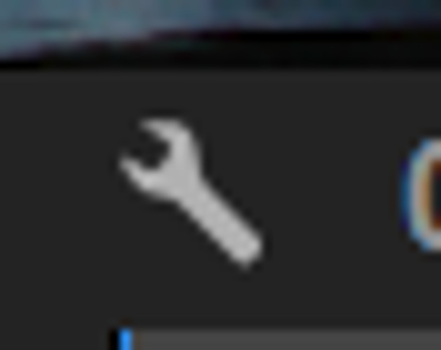 <p>When you click on this icon, it allows you to control the settings for the panel.</p>
