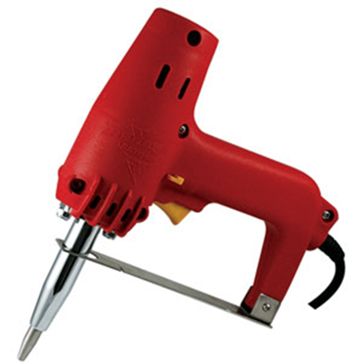 <p>electric device used to embed a barb attached to the end of a metal wire into the mandible and maxilla for closure of the jaw in a fixed position</p>
