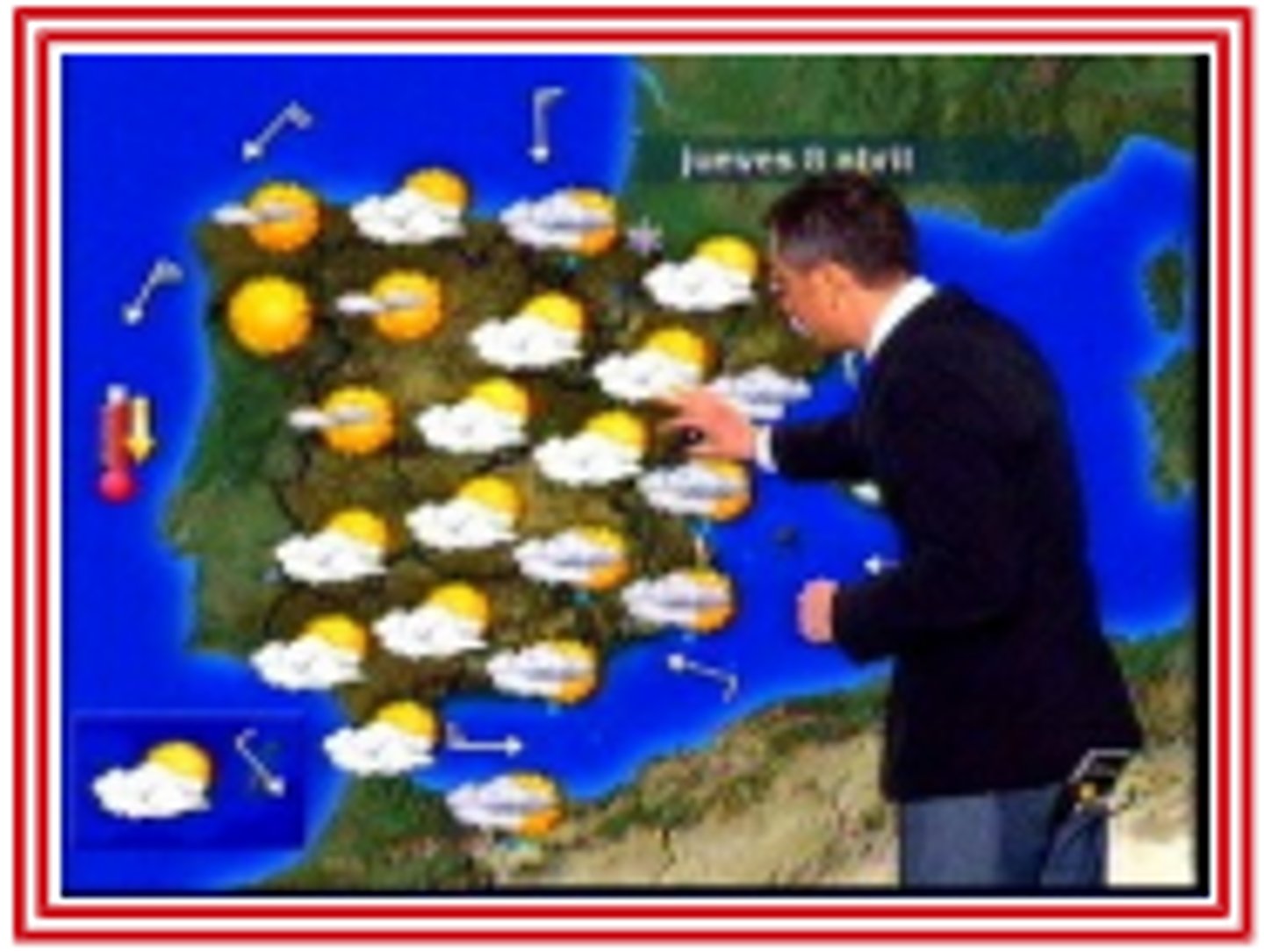 <p>(tiān qì yù bào)-weather report/weather forecast</p>
