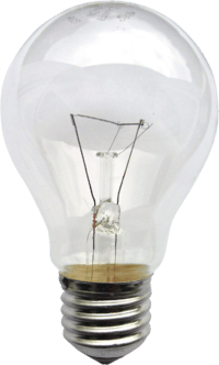 <p>CFL that has an A-shaped bulb; dome of clear glass that mimics an incandescent bulb</p>