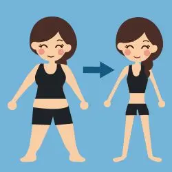 <p>lose weight, become thin</p>