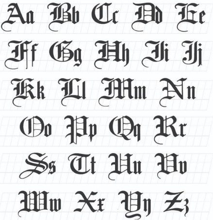 <p>Old English </p>