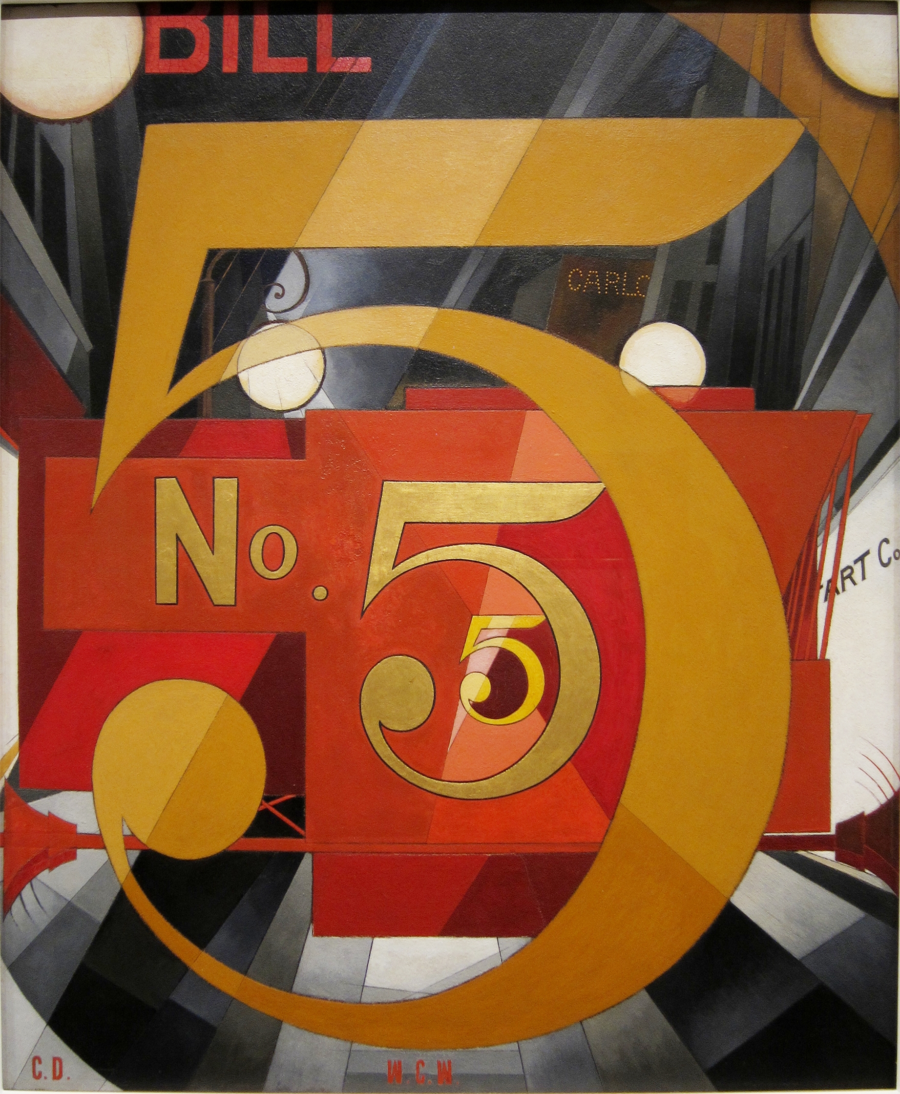 <p>Who painted "The Figure 5 in Gold" in 1928?</p>
