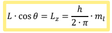 <p>A saját impulzusmomentum (spin-momentum) 𝑆 viselkedése azonos az elektron-pályákhoz tartozó impulzusmomentum 𝑳⃗ kvantált viselkedésével.</p>