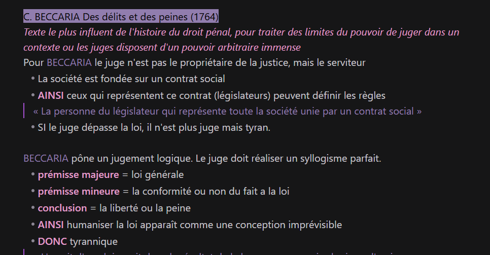 <p><span>Des délits et des peines (1764)</span></p><p></p><p></p>