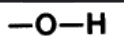 <p><span>–OH, </span><span><span>A single oxygen atom bonded to a hydrogen atom. </span></span></p>