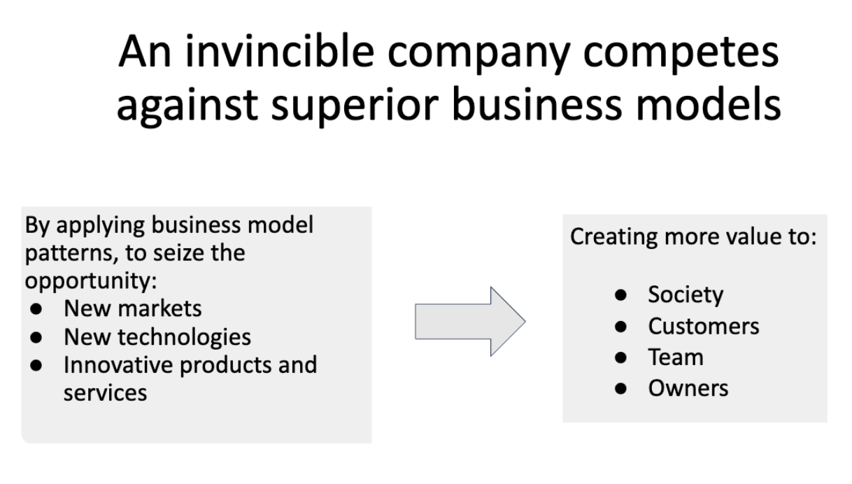 <ul><li><p>An invincible company uses tools to explore the present and explore the future</p></li></ul><p></p>