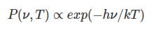 <p>The exponential term becomes significant, reducing the emission.</p>