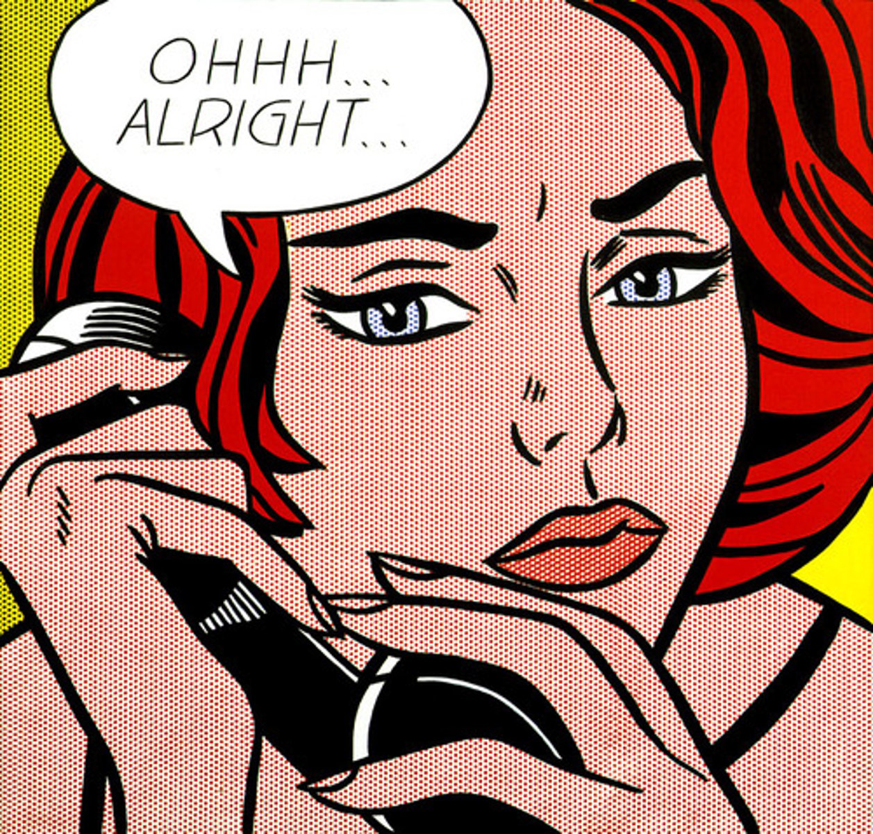 <p>Roy Lichtenstein "Ohhh...Alright...", 1964</p>