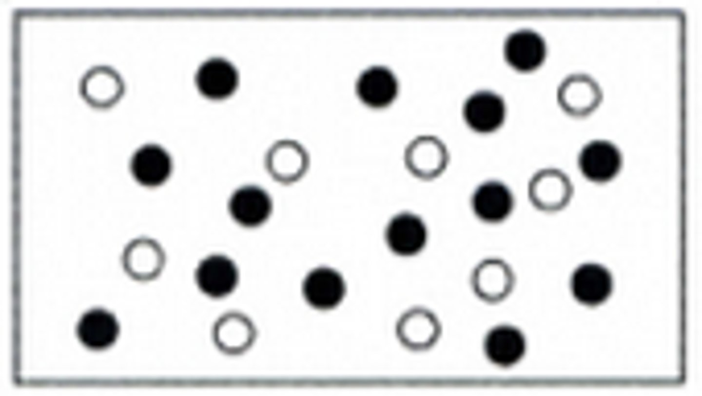 <p>Each colored dot is a different element. Dots that are touching are chemically bonded.</p><p>Does this represent an element, compound or mixture?</p>
