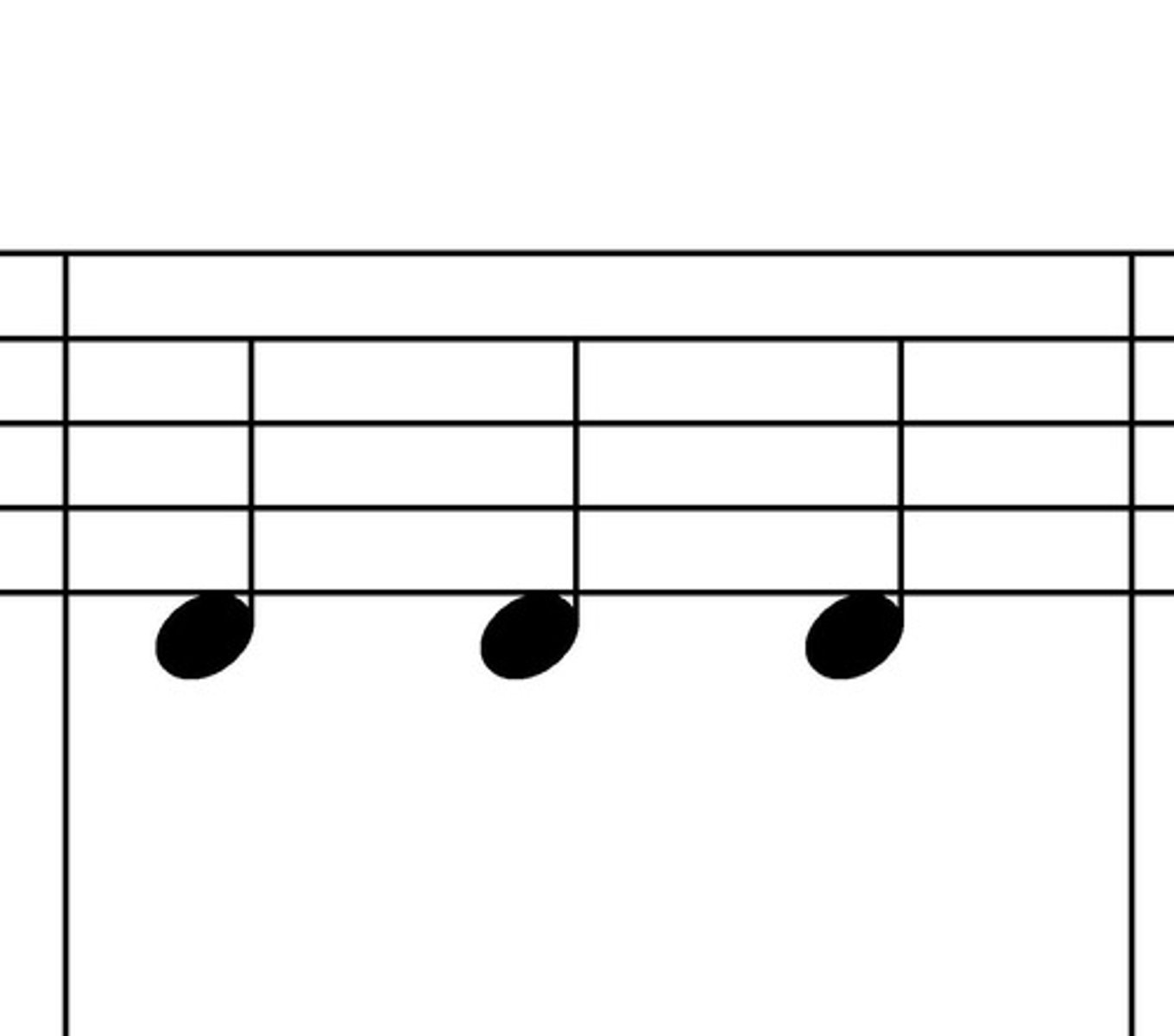 <p>a note on the same line or space as the preceding note</p>