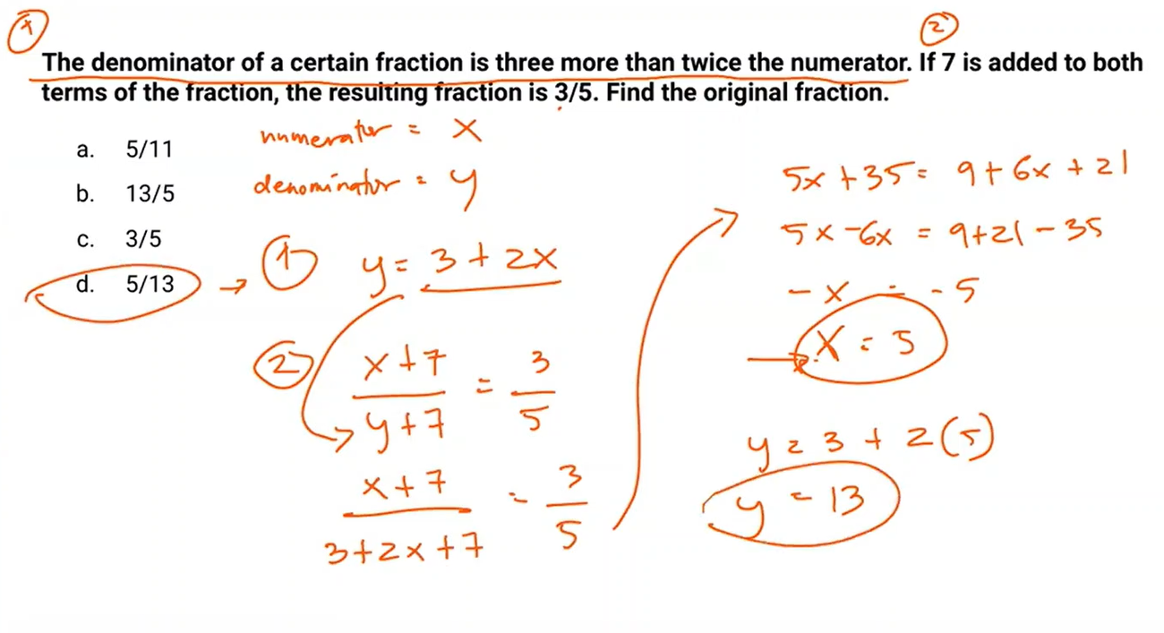 <p>Answer: d. 5/13 </p>