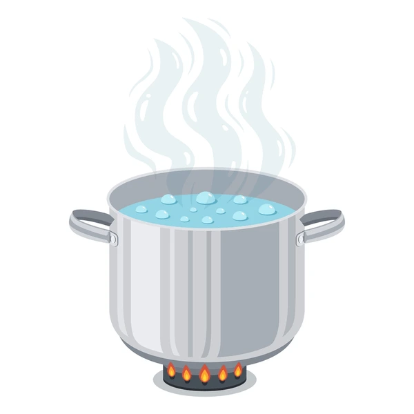 <p>Boiling - Fully submerging a food in liquid to cook food quickly/evenly by transferring heat through liquid.(Rolling Bubbles)</p>