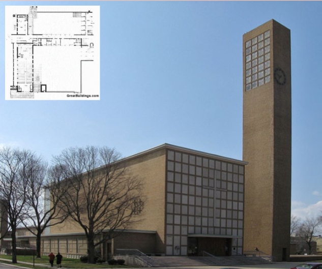 <ul><li><p>Columbus, Indiana</p></li><li><p>Eliel Saarinen</p></li><li><p>1940</p></li></ul><p></p>