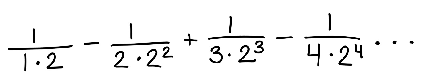 <p><span>Find the sum of the series</span></p>