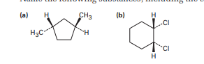 <p>Name the following substances, including the cis- or trans- prefix:</p>