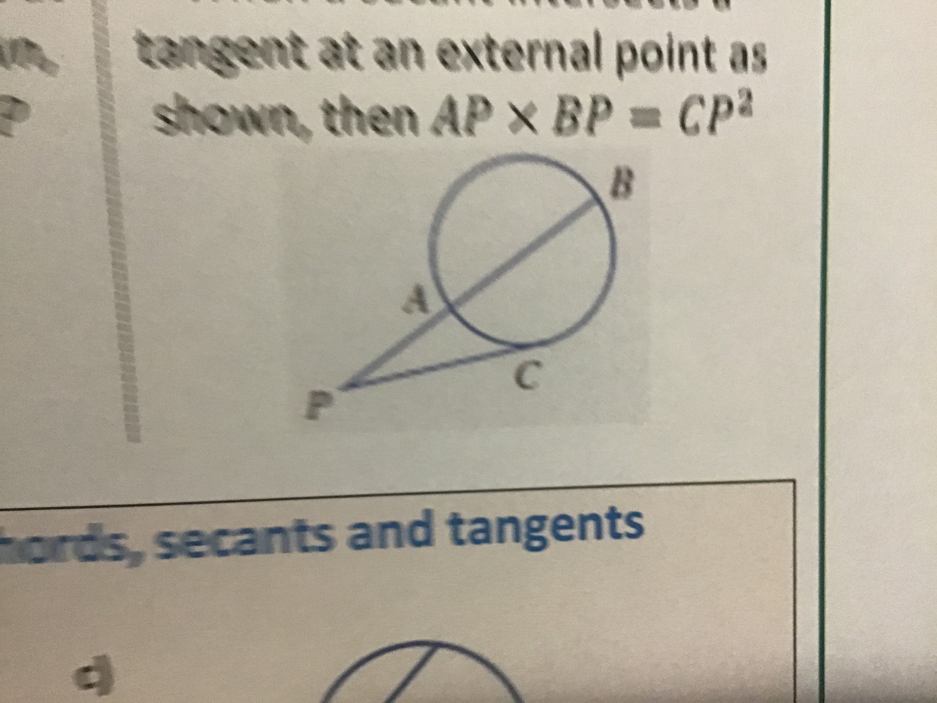 AP X BP =CP^2