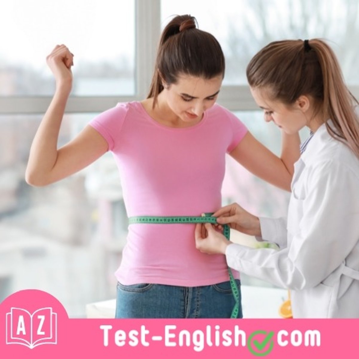 <p>Karen was wearing a leather belt around her _____.</p>