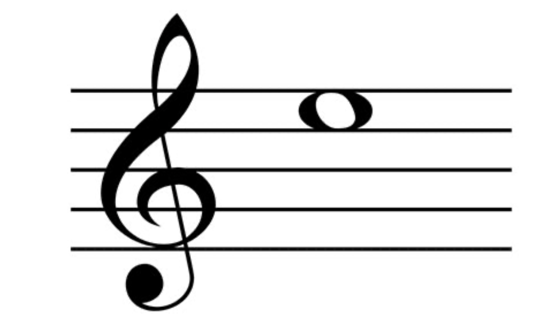 <p>What space is this on the treble?</p>