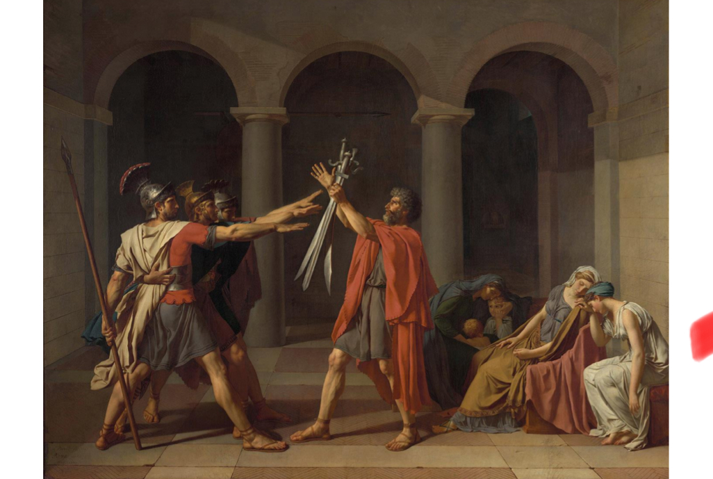 <p>The Oath of the Horatii</p>