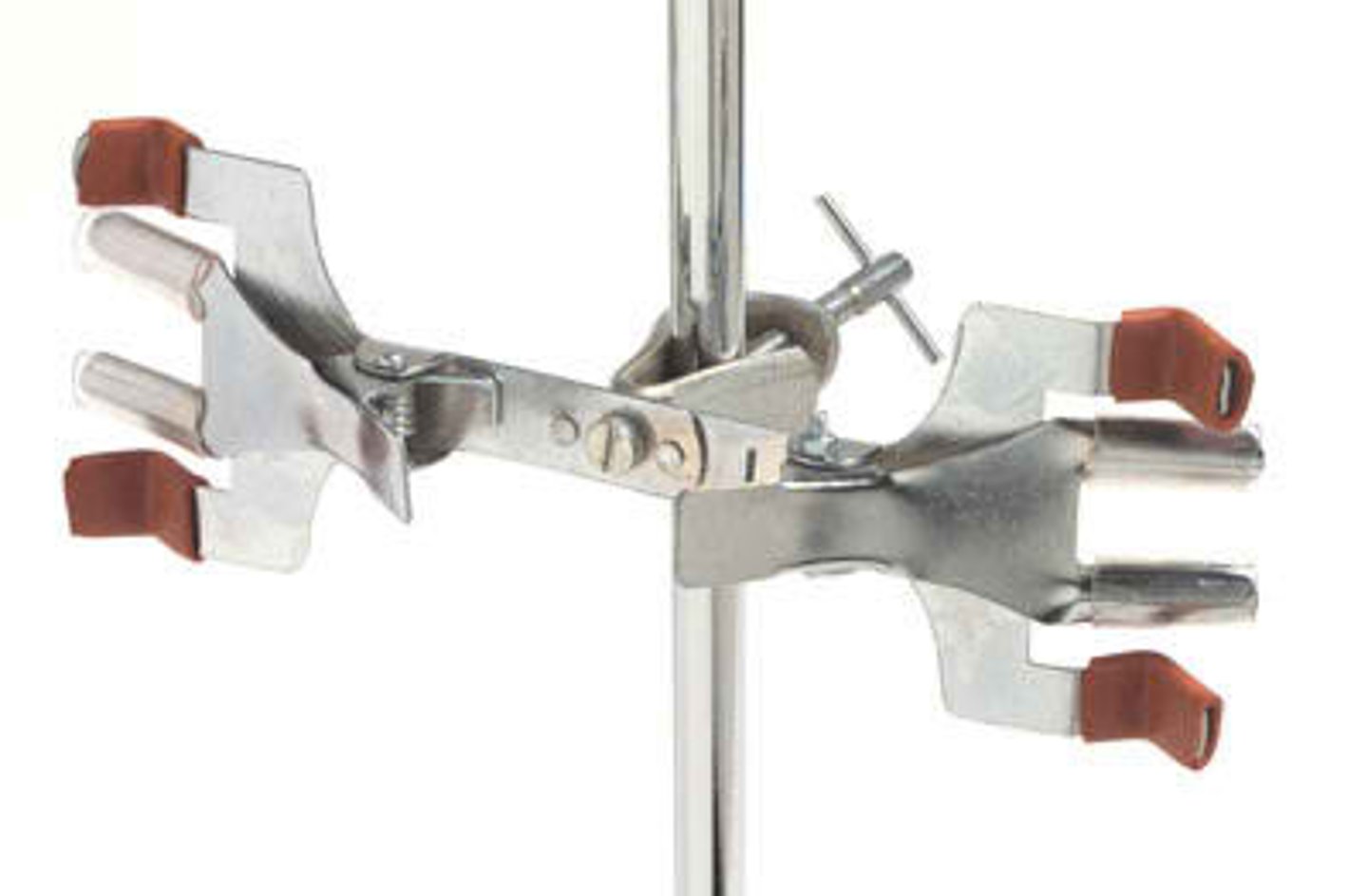 <p>A double clamp for holding burets</p>