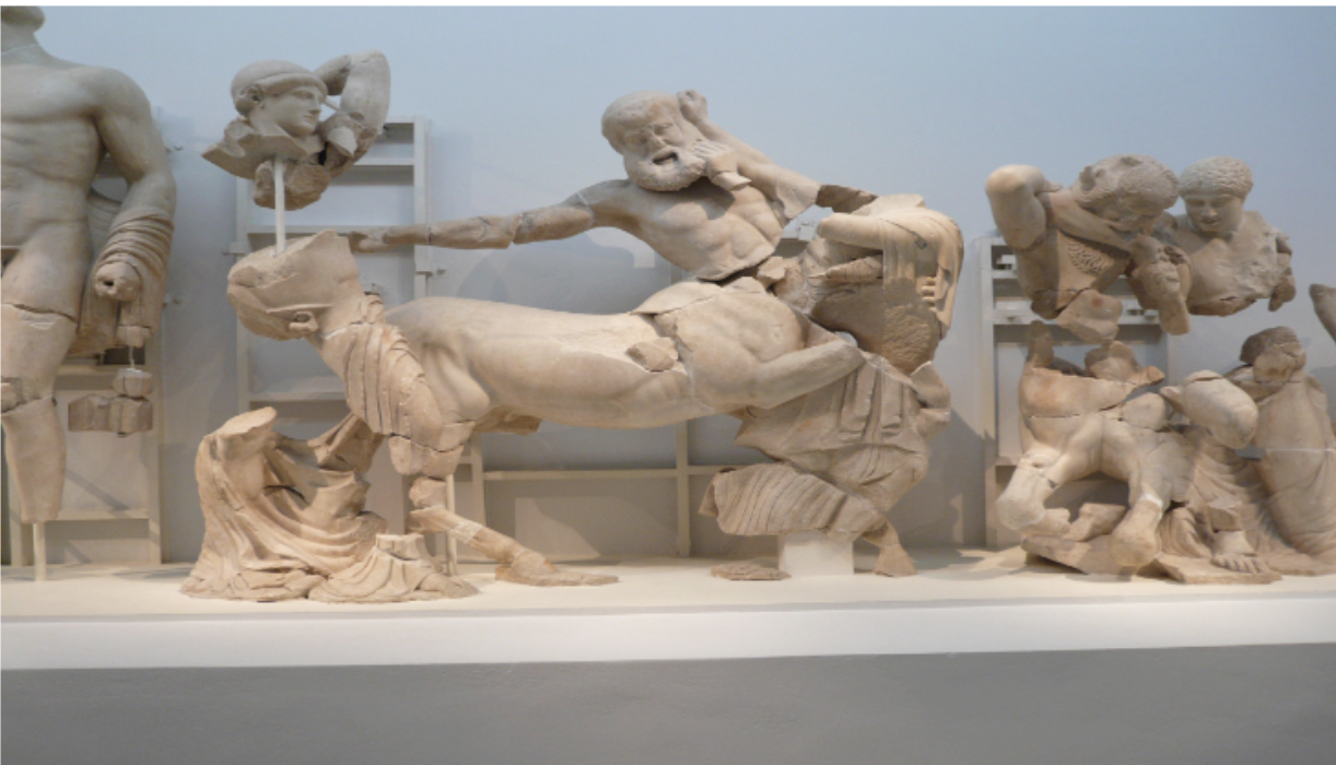 <p><span style="background-color: transparent; font-family: "EB Garamond", serif;"><span>Battle between lapids and Centeurs= this battle became a codeword between the battle of monsters and civilization/ represents triumph of civilization</span></span></p>