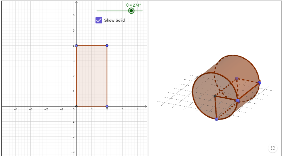 <p>A cylinder</p>