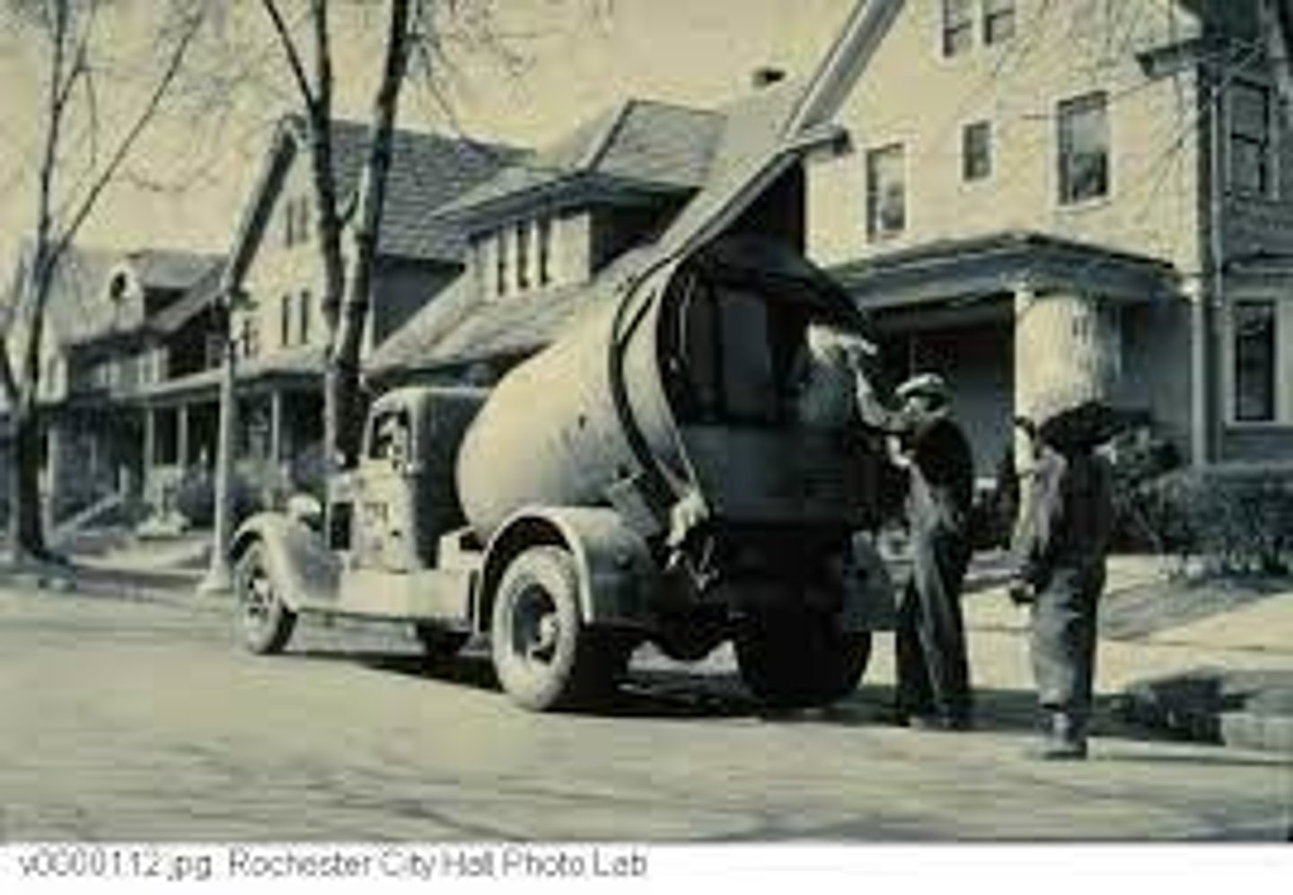 <p>picked up Tim Johnson in the garbage truck</p>