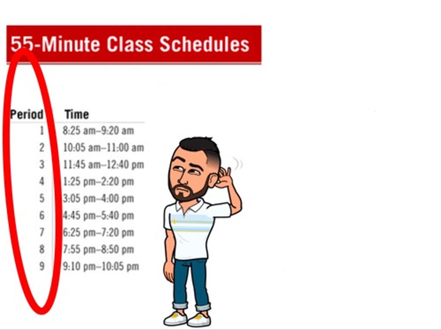 <p>En la ... hora</p>