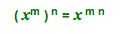 When you have an exponent raised to another exponent you keep the base and multiply the exponents.