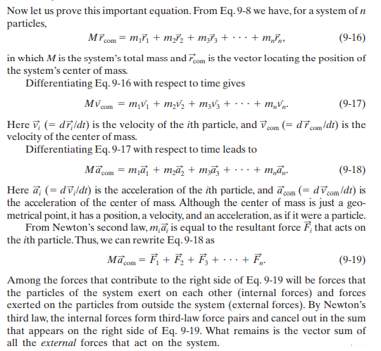 Proof of the equation F=ma.