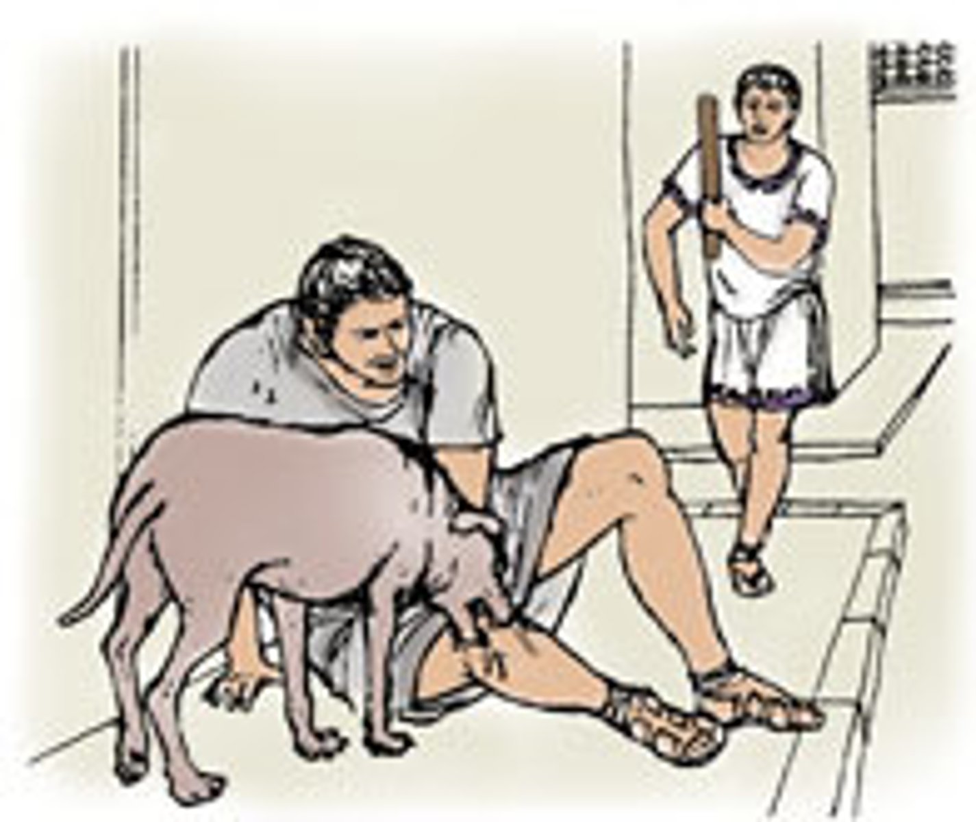 <p>The dog annoyed Clemens.</p>