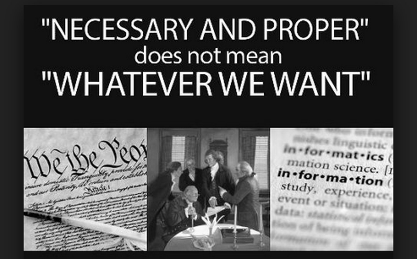 <p>The constitutional declaration that defines Congress's constitutional authority to exercise "necessary and proper" powers to carry out its designated functions. (Article 1, Section 8)</p>
