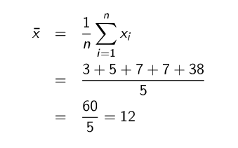 <p>The average value from adding at the values together &amp; dividing the sum by the number of values</p><ul><li><p>sensitive to extreme values</p></li></ul><p></p>