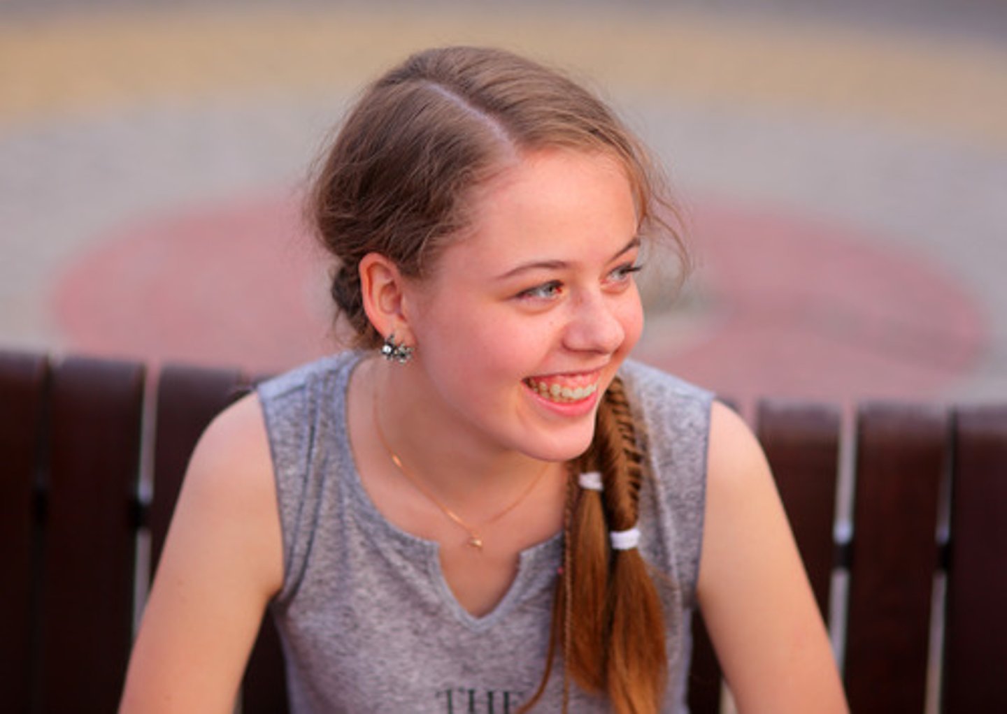<p>she smiled</p>