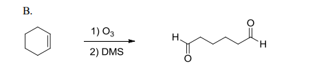 <ul><li><p>splits pi bonds</p></li><li><p>add double bonded O to each side of original pi bond</p></li><li><p>can perform cycloaddition/reversion reactions</p></li></ul><p></p>