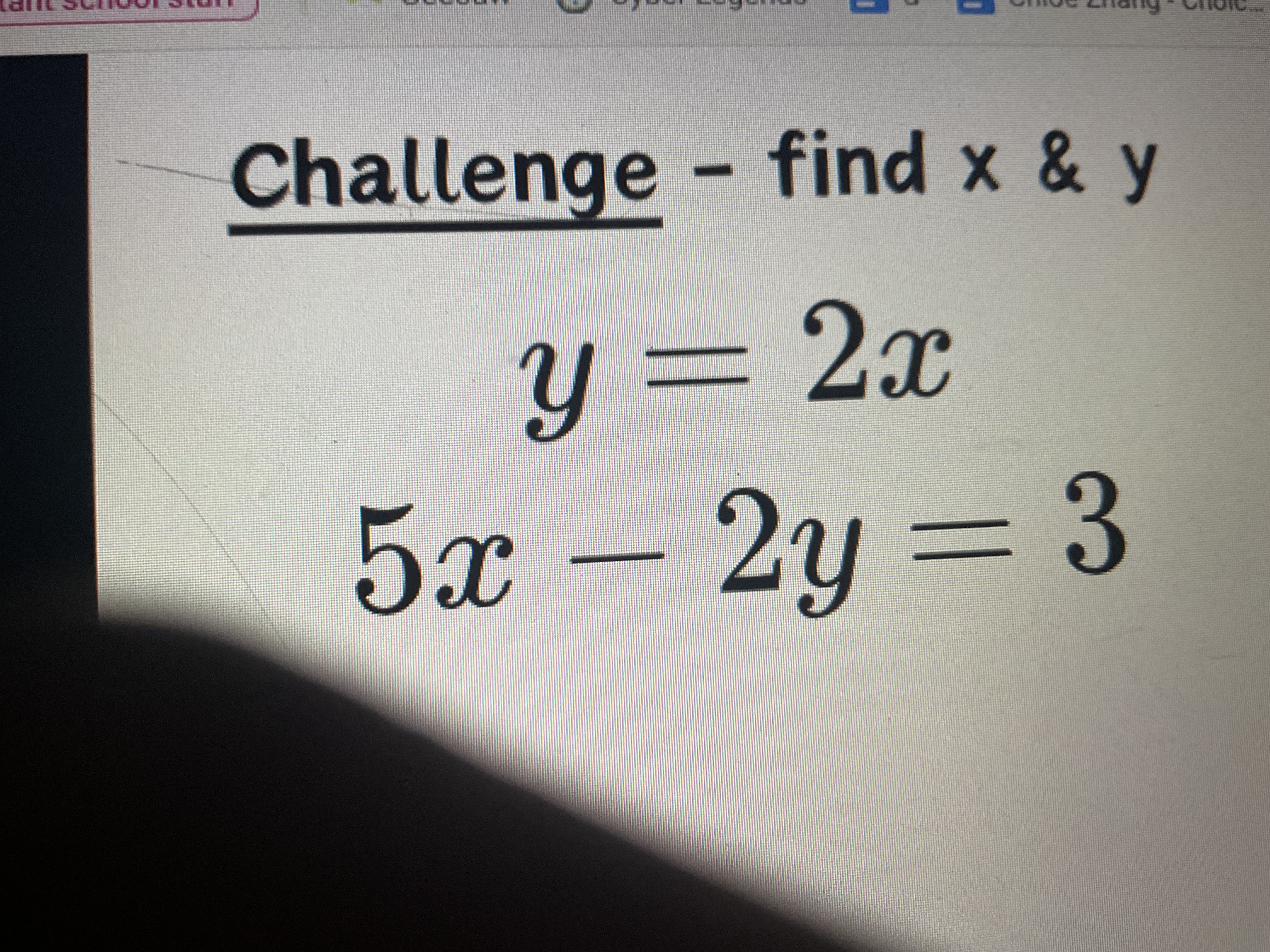<p>Solve</p>