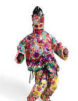 
I thought their work was very different, creepy, colorful, and had a lot of patterns to some of them
He is known for making Soundsuits