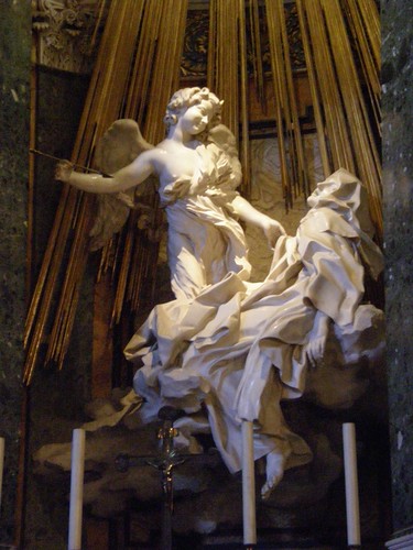 <p>Cornaro Chapel, Church of Santa Maria della Vittoria. Rome, Italy. Gian Lorenzo Bernini. c. 1647-1652 C.E. Marble (sculpture); stucco and gilt bronze (chapel)</p>