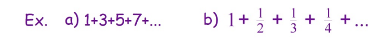 <p>a sum of the terms of a sequence </p>