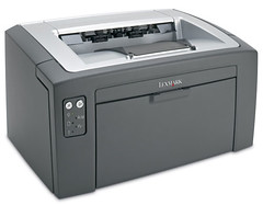 A printer that produces images using the same technology as copier machines.