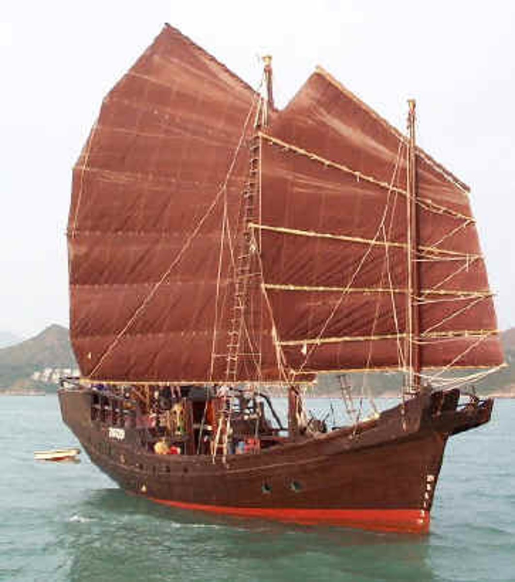 <p>A very large sailing ship (similar to the Asian dhow) produced in the Tang and Song Empires, specially designed for long-distance commercial travel.</p>