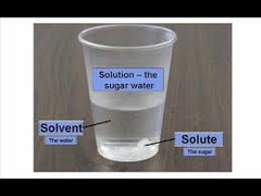 <p>Homogenous mixtures of components that may be gases, liquids, or solids. Mixture at a molecular level (molecule) ex. mineral water</p><ul><li><p>Solvent: Substance present in the greatest amount.</p></li><li><p>Solute: Substance present in smaller amount.</p></li></ul><p>&quot;can see through&quot;</p>