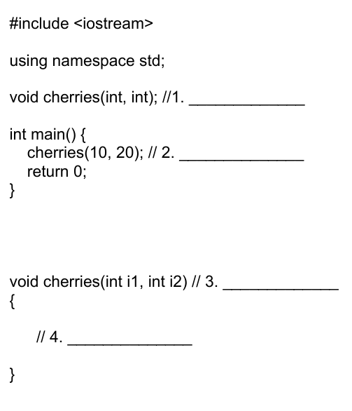 <p>1. Prototype </p><p>2. Call </p><p>3. Header </p><p>4. Body</p>