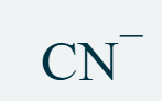 <p>CN<sup>-</sup></p>