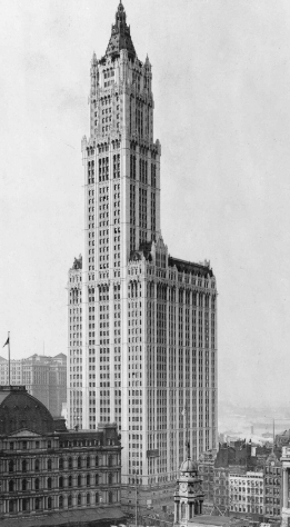 <p>Gothic Skyscraper. a residential building; the tallest building in the world from 1913 to 1929.</p>
